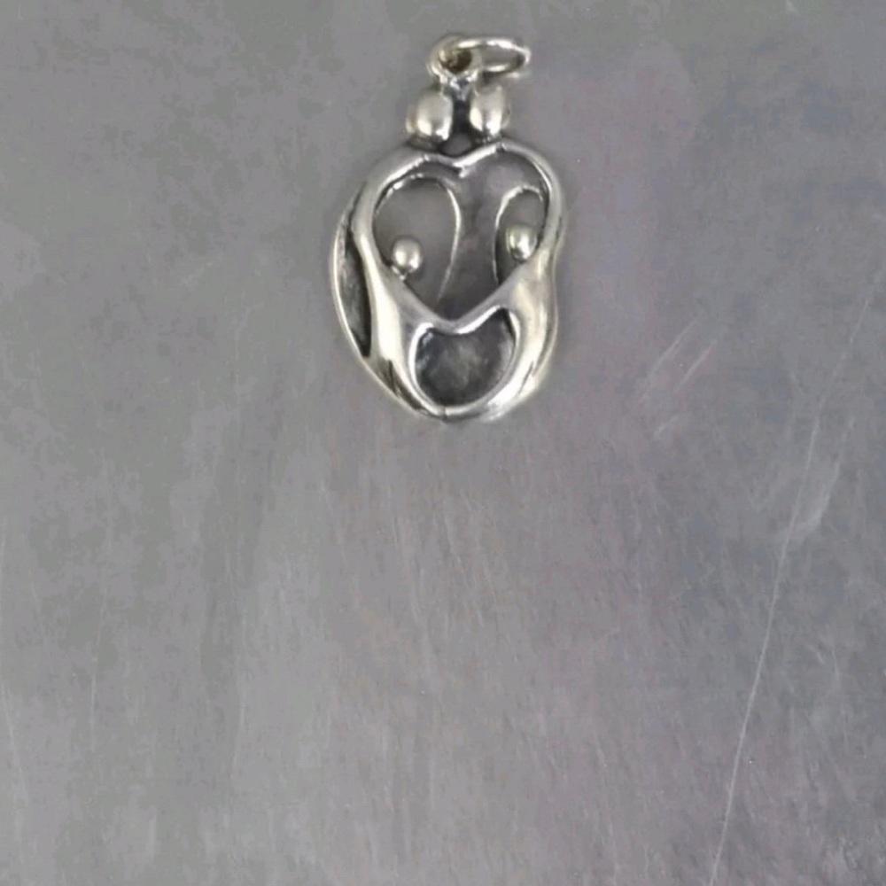 Family love together united together sterling silver charm